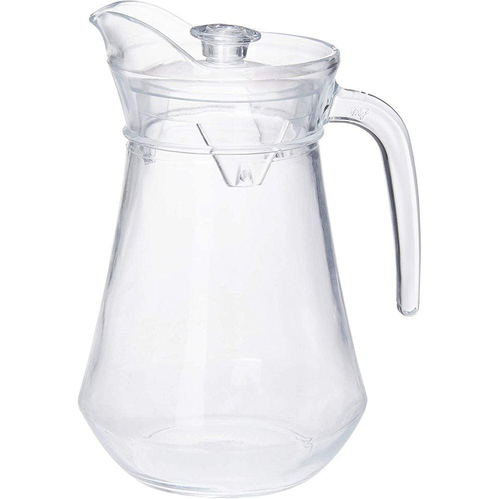 Jarra de Vidro com Tampa em Acrílico 1,3 L