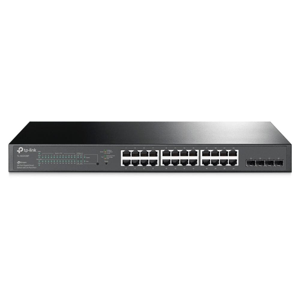 Switch 24 Portas TP-Link TL-SG2428P - 24 Portas Gigabit PoE - 4 Portas SFP - Gerenciável - JetStream