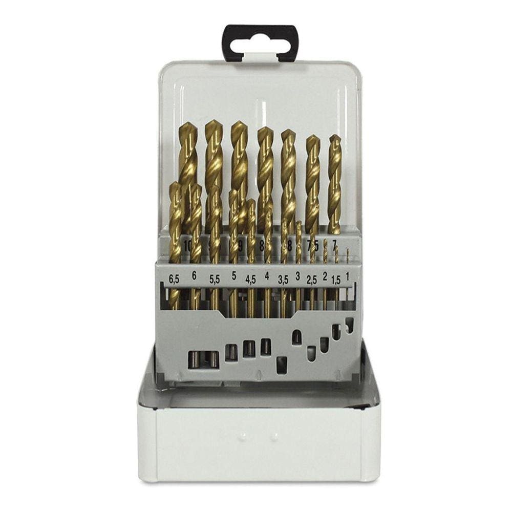 Jogo Broca A.r 25 Pc 1,0 a 13mm Hss 29500 Hessen