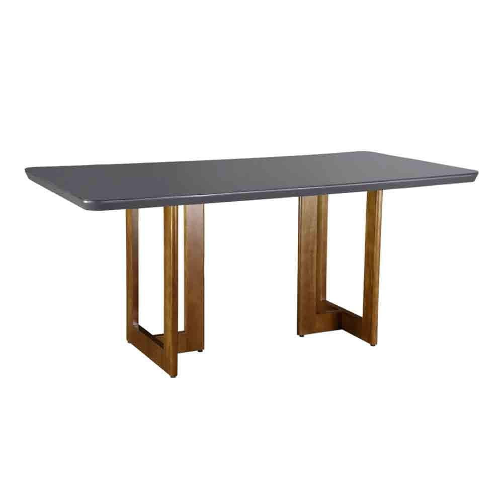 Mesa Patros 180 cm Madeira e Vidro Mobillare