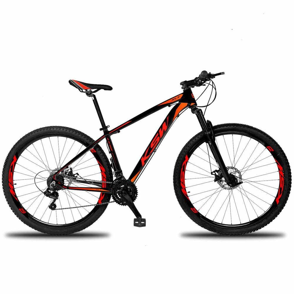 Bicicleta Ksw xlt 32r Alumínio Câmbios Shimano 21v Freio a Disco aro 29