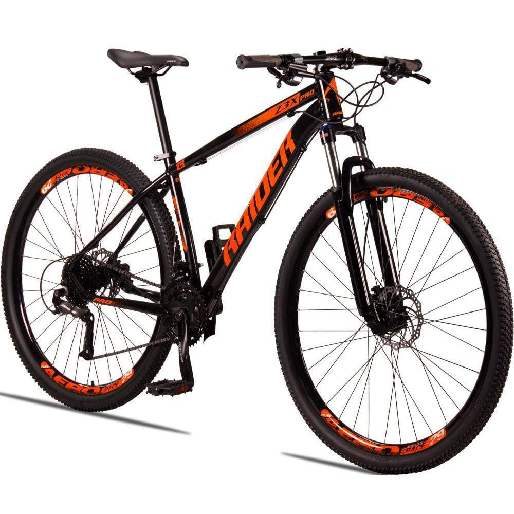 Bicicleta 29 Raider Z3X Pro 27V Câmbio Traseiro Shimano Altus ?Freio Hidráulico Suspensão com Trava
