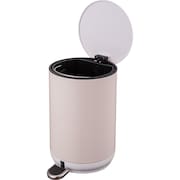 Lixeira com Pedal 5 Litros Bege Just Home Collection