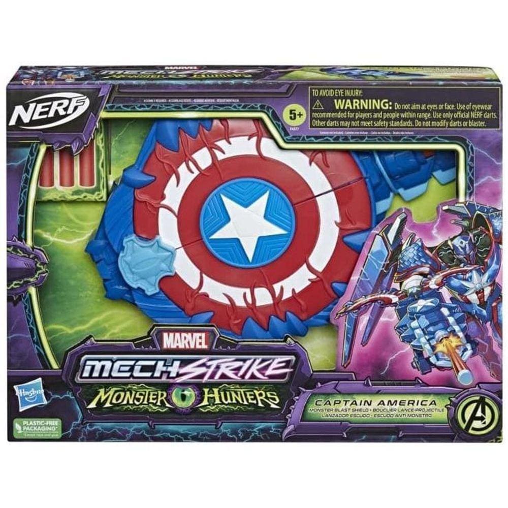Nerf Monster Hunter Capitão América Hasbro F4377