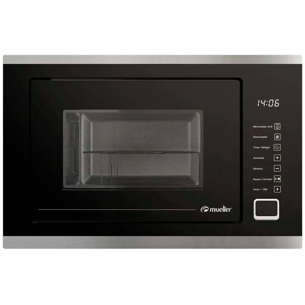 Micro-ondas 25 Litros de Embutir Com Grill - Preto - Mueller - Mmo0225g1 - 110v