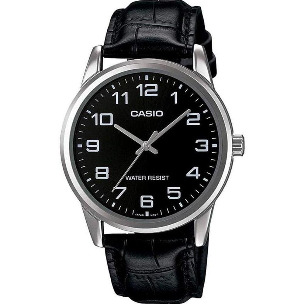 Relógio Casio Masculino Couro Mtp-V001l-1Budf