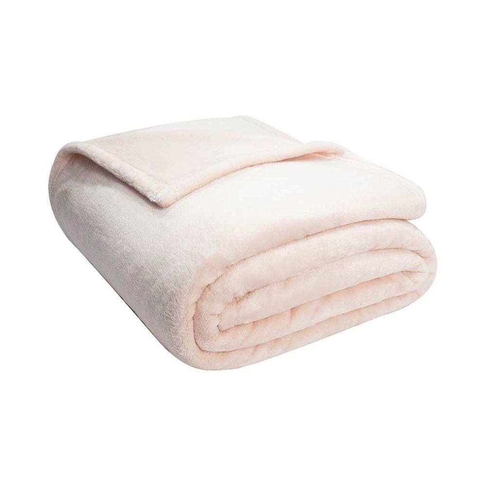 Cobertor Velour 300g M2 Solteiro 150x220 Micro Camesa Rose