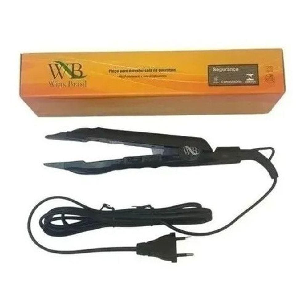 Pinça Alongamento Para Mega Hair Ponta Reta WB - Bivolt