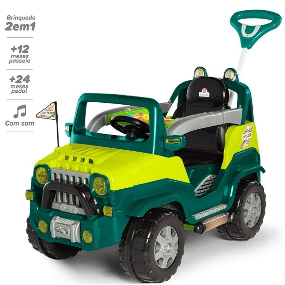 Carrinho de Passeio Pedal Diipi Verde Calesita 1027