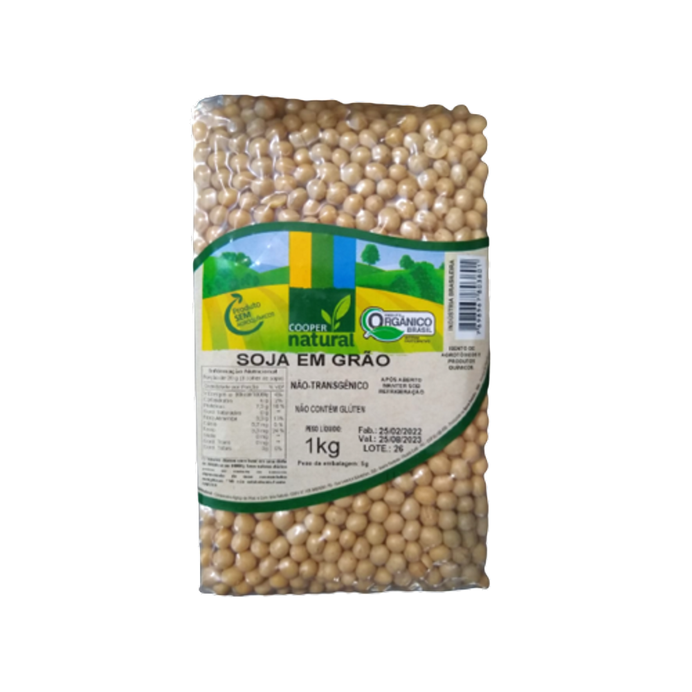 Soja em Grãos Orgânico Coopernatural 1kg