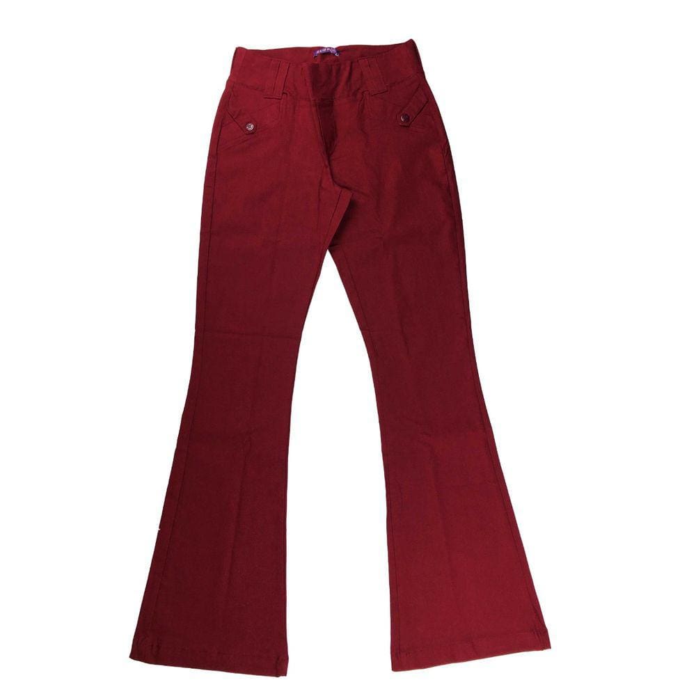 Calça Feminina Bengaline Flare Confortável Social PP ao G4 Plus Size