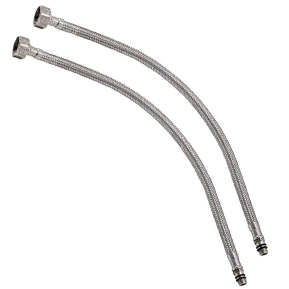 Engate Rabicho Par Monocomando Misturador 80cm Grande Flexível Mangueira Comprido Torneira Água Quente Fria Par Banheiro Cozinha