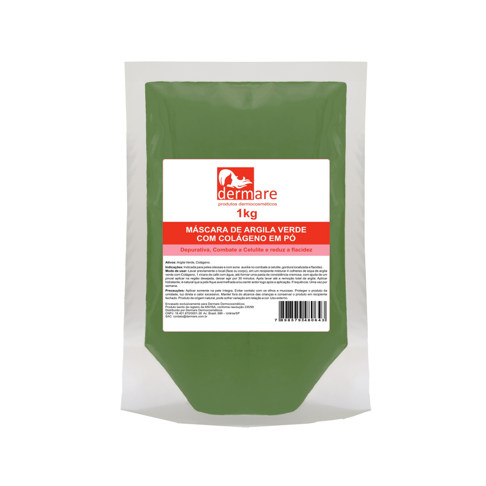 Argila Verde Com Colageno 1Kg