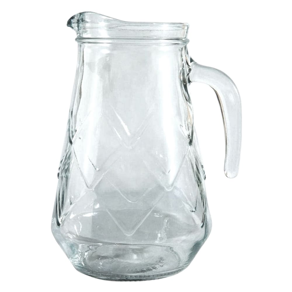 Jarra De Vidro Em Relevo 1,5 Litros Transparente Maracatu