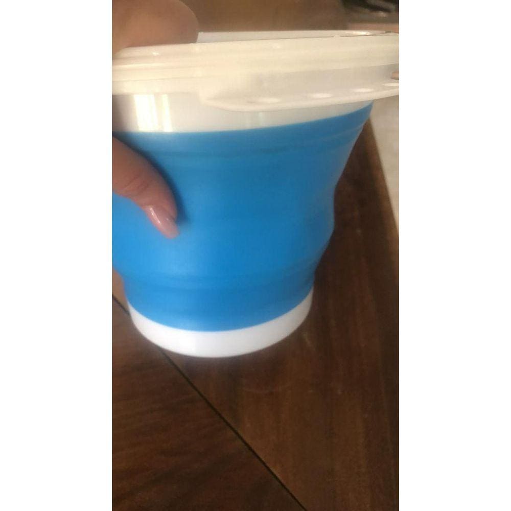 Mini Maquina de Lavar Roupa Portátil Com Balde de 4L