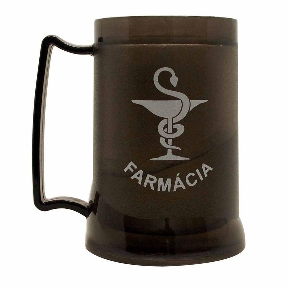 Caneca Com Gel Preta 400Ml - Farmácia - CEBOLA 99110