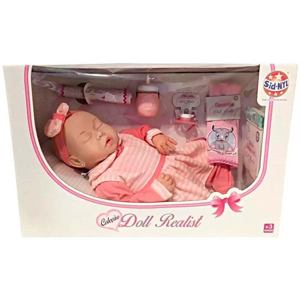 Boneca Articulada - 47 cm - Doll Realist - Luana - Sid-Nyl