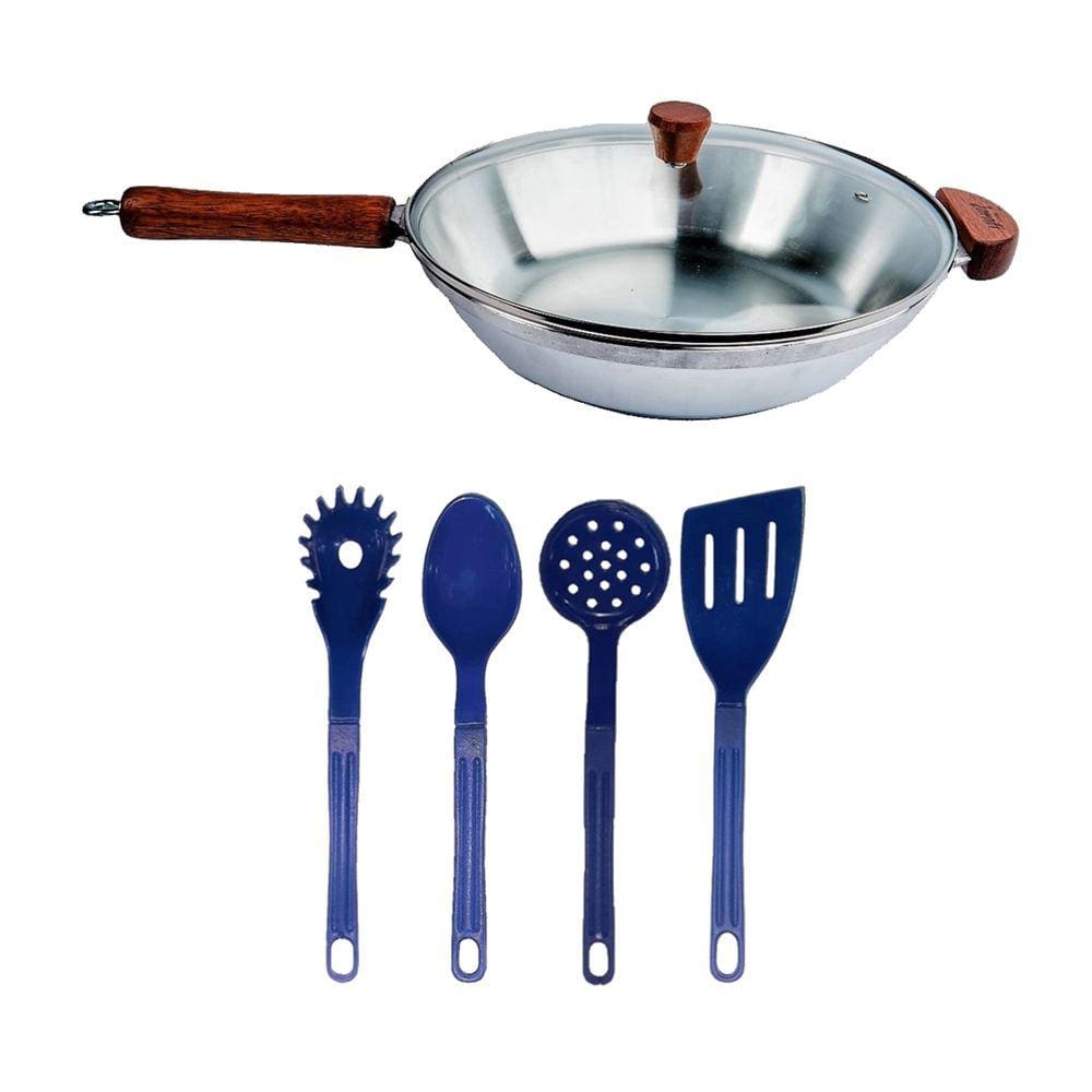 Frigideira Wok Funda Oriental Alumínio Usinado Talher01 28cm