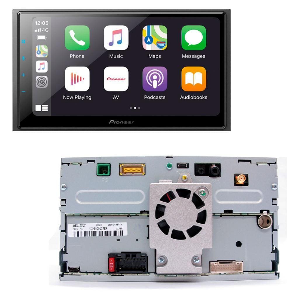 Multimídia Receiver DMH-Z6380TV com tela capacitiva de 6,8