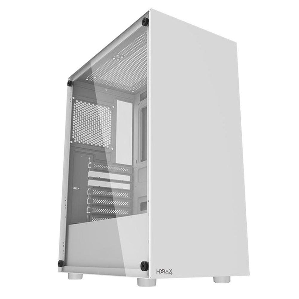 Gabinete Gamer Motospeed Hyrax Atx Vidro Lateral Temperado Branco Hgb200w
