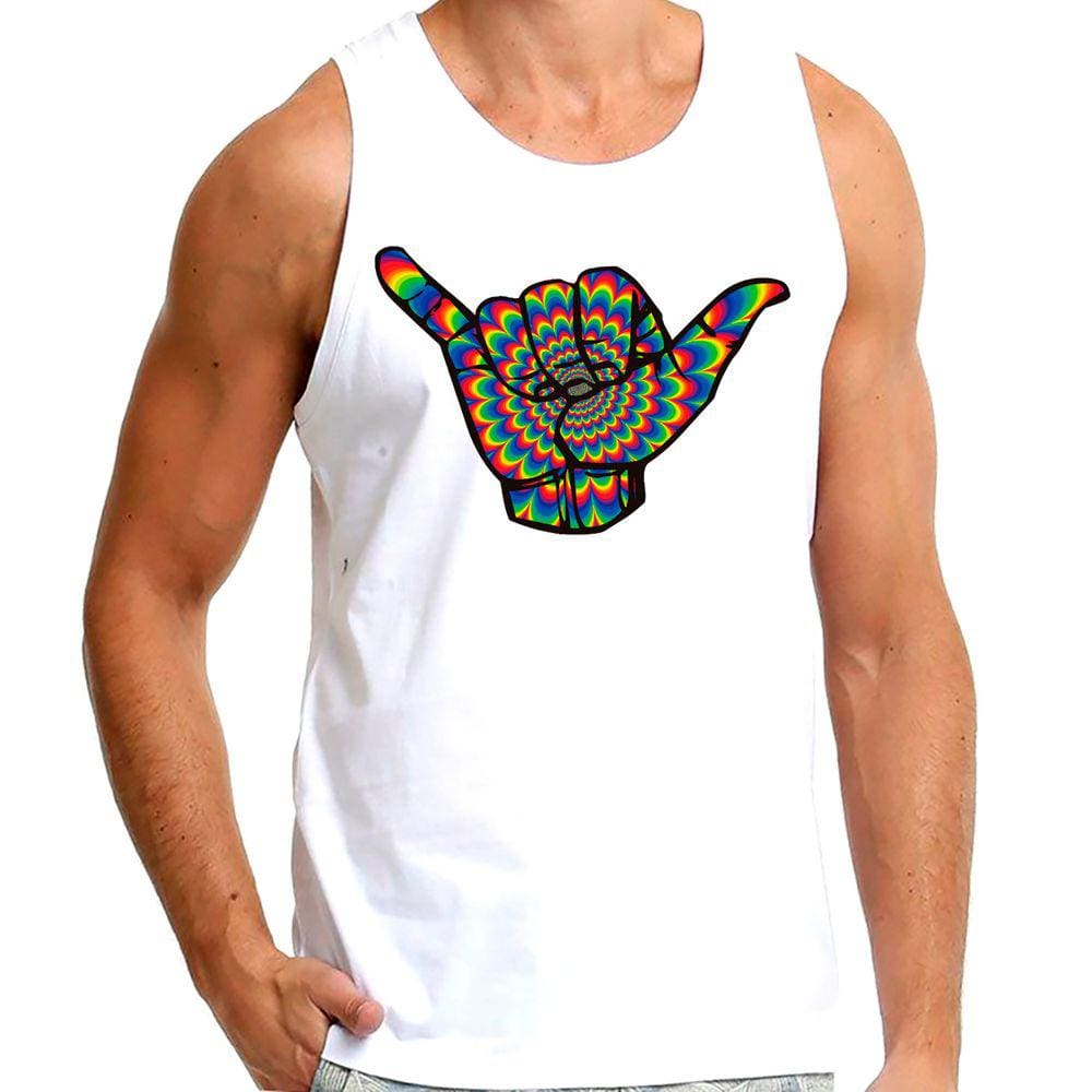 CAMISETA MASCULINA REGATA sinal surf tye die
