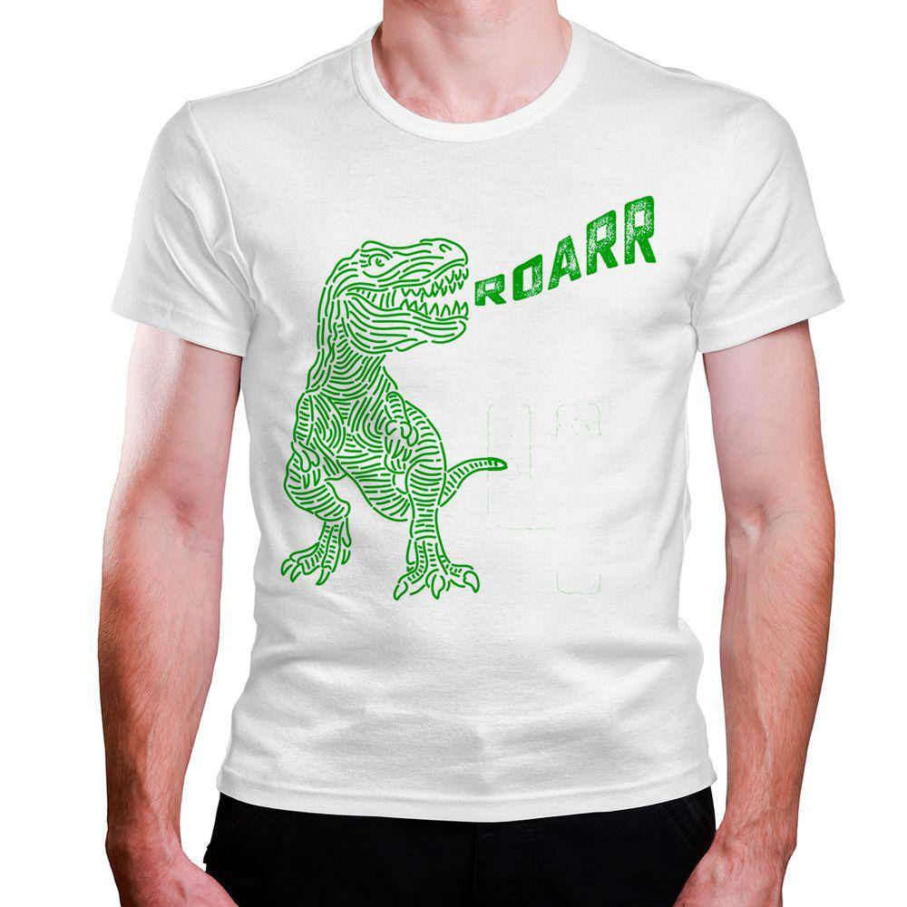 Quadro Infantil Desenho Dinossauro Verde Roar