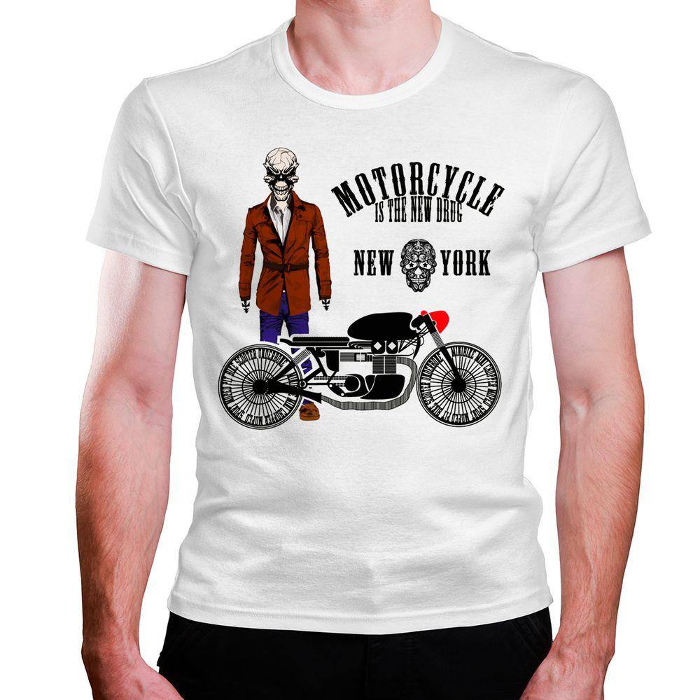 CAMISETA MASCULINA Motorcycle New York Moto