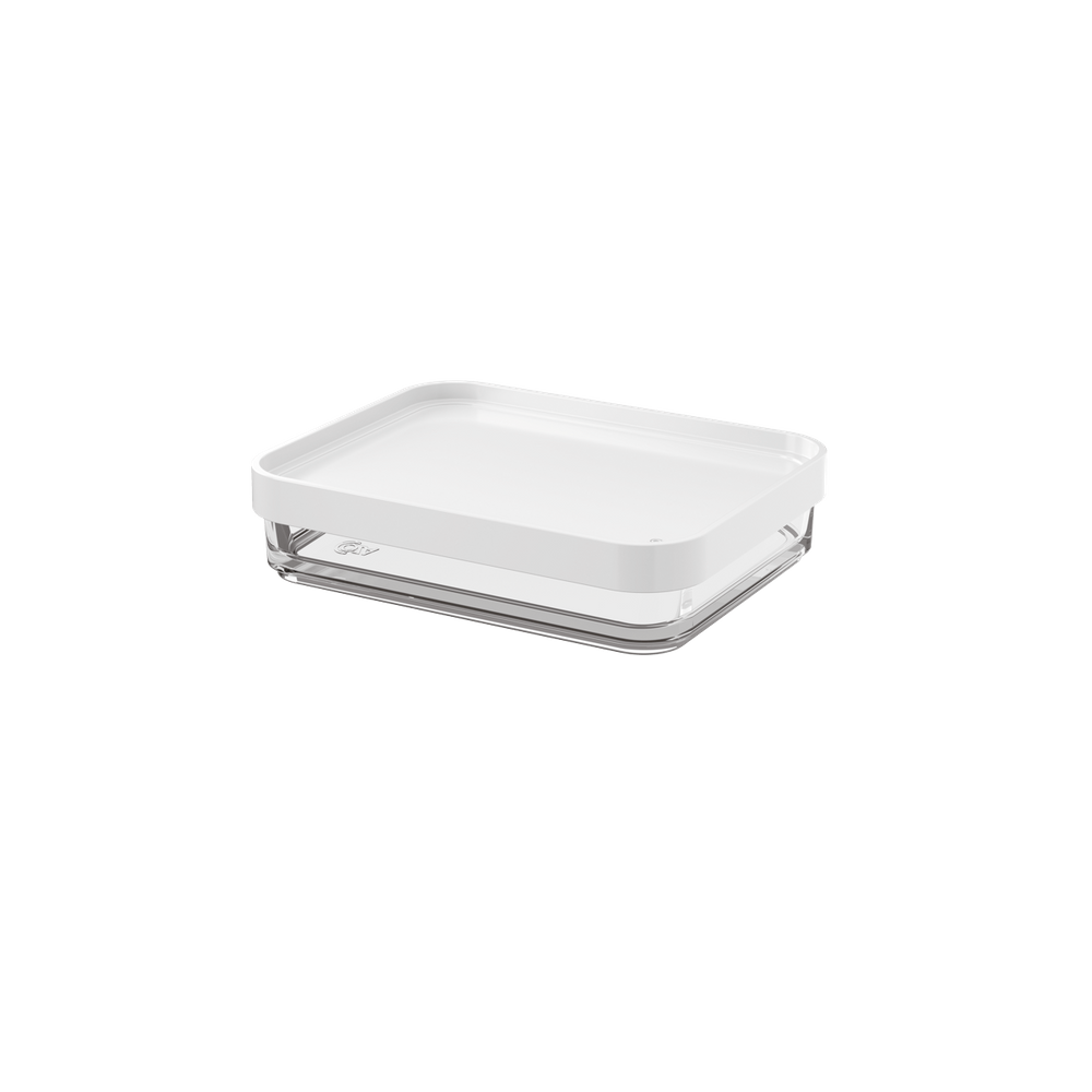 Pote Uno Coza Clear 280ml - 13,1x16,7x3,9cm Branco