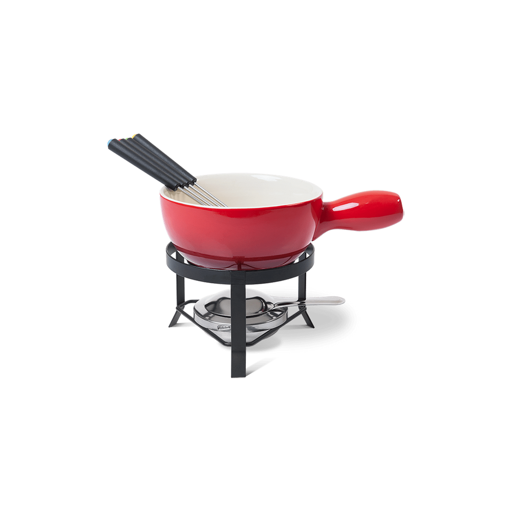 Conjunto para Fondue Brinox Fondue & Petiscos 8 Peças Vermelho