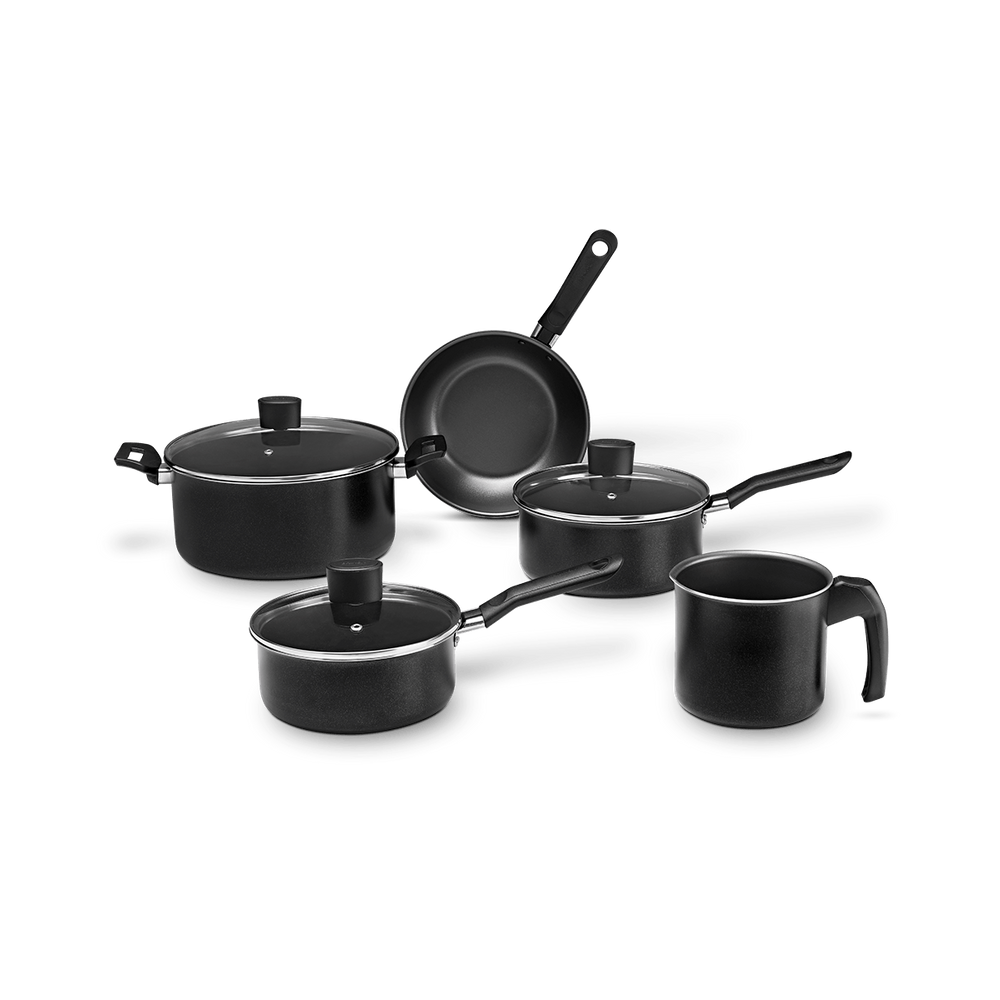 Jogo de Panelas Brinox Ebony 5 Peças Preto