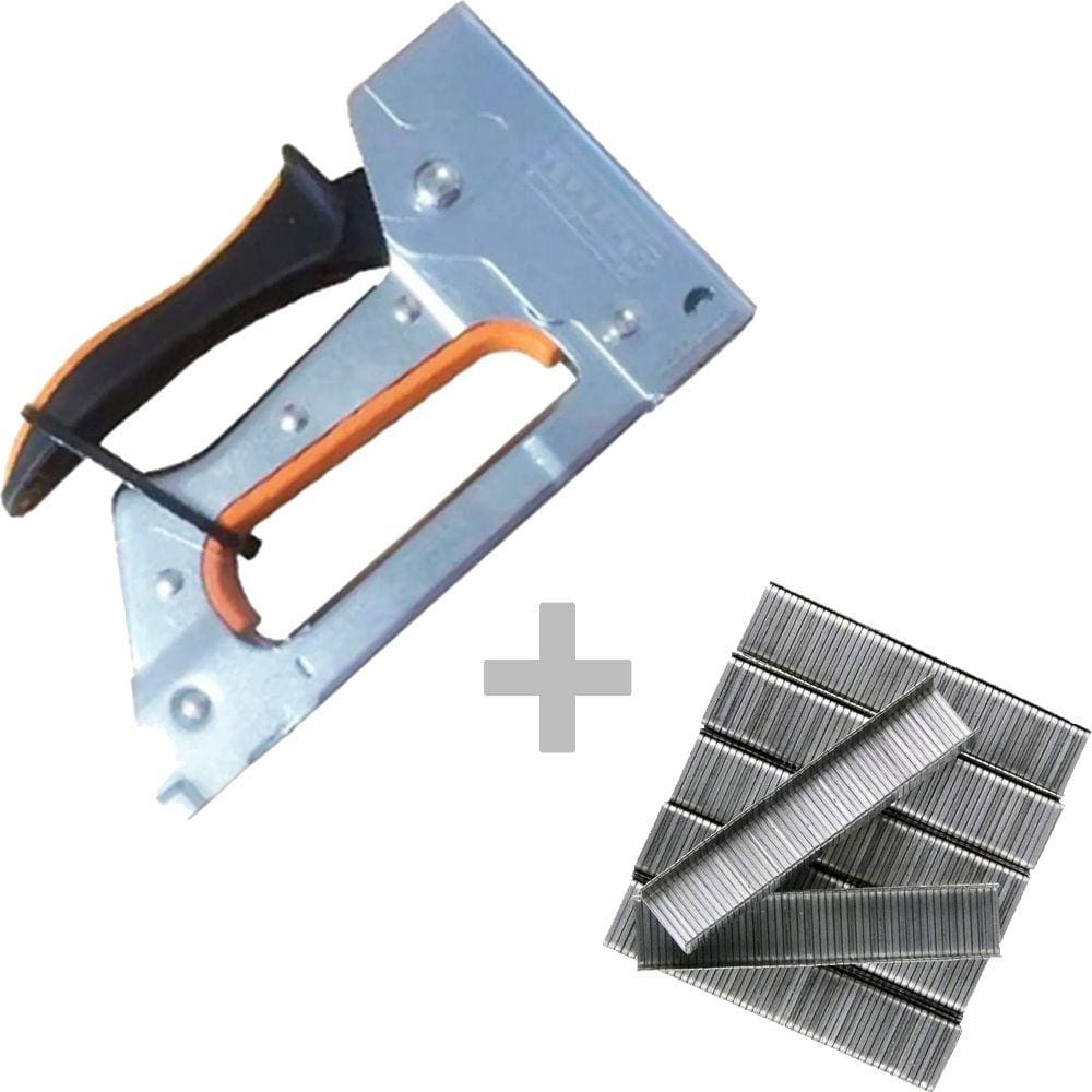 Kit Grampeador Tapeceiro Profissional 5580 + 1000 Grampos 106/6mm - Starfer