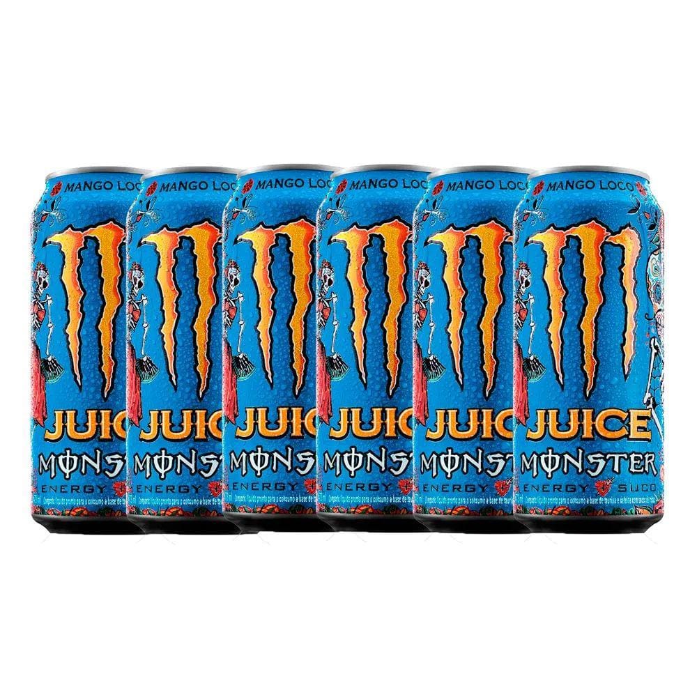 Kit 6 Energético Monster Energy Juice Mango Loco 473ml