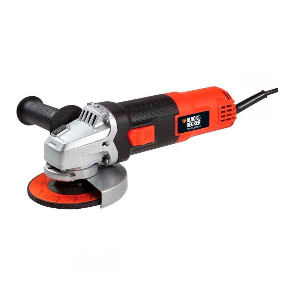 Esmerilhadeira Angular Black+Decker G650 4-1/2" Com Empunhadura e Trava 650W