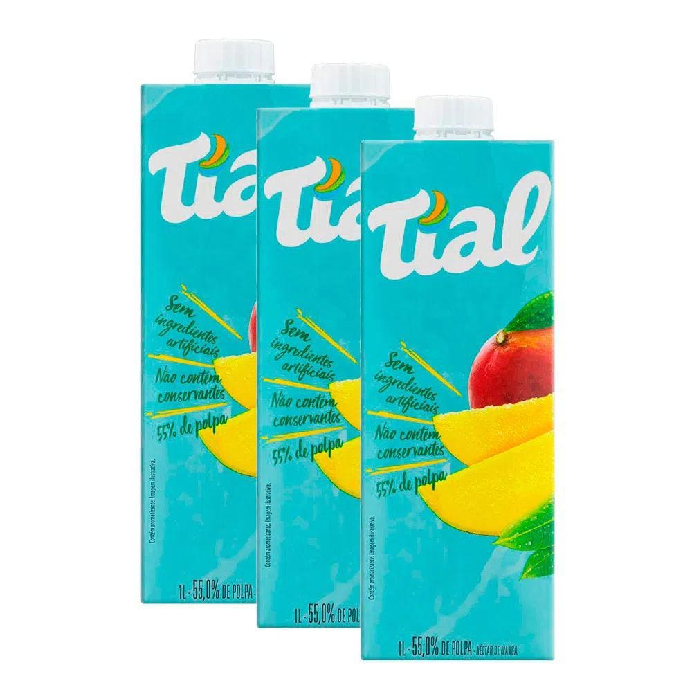 Kit 3 Suco Tial Manga com 1 Litro