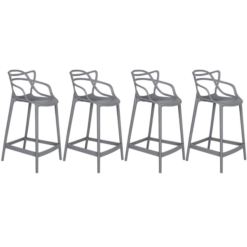 KIT - 4 x banquetas médias Masters Allegra - 66 cm