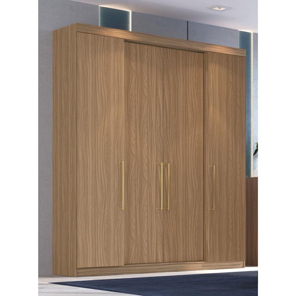 Guarda Roupa Casal 4 Portas 4 Gavetas Berlim Edez Nogueira