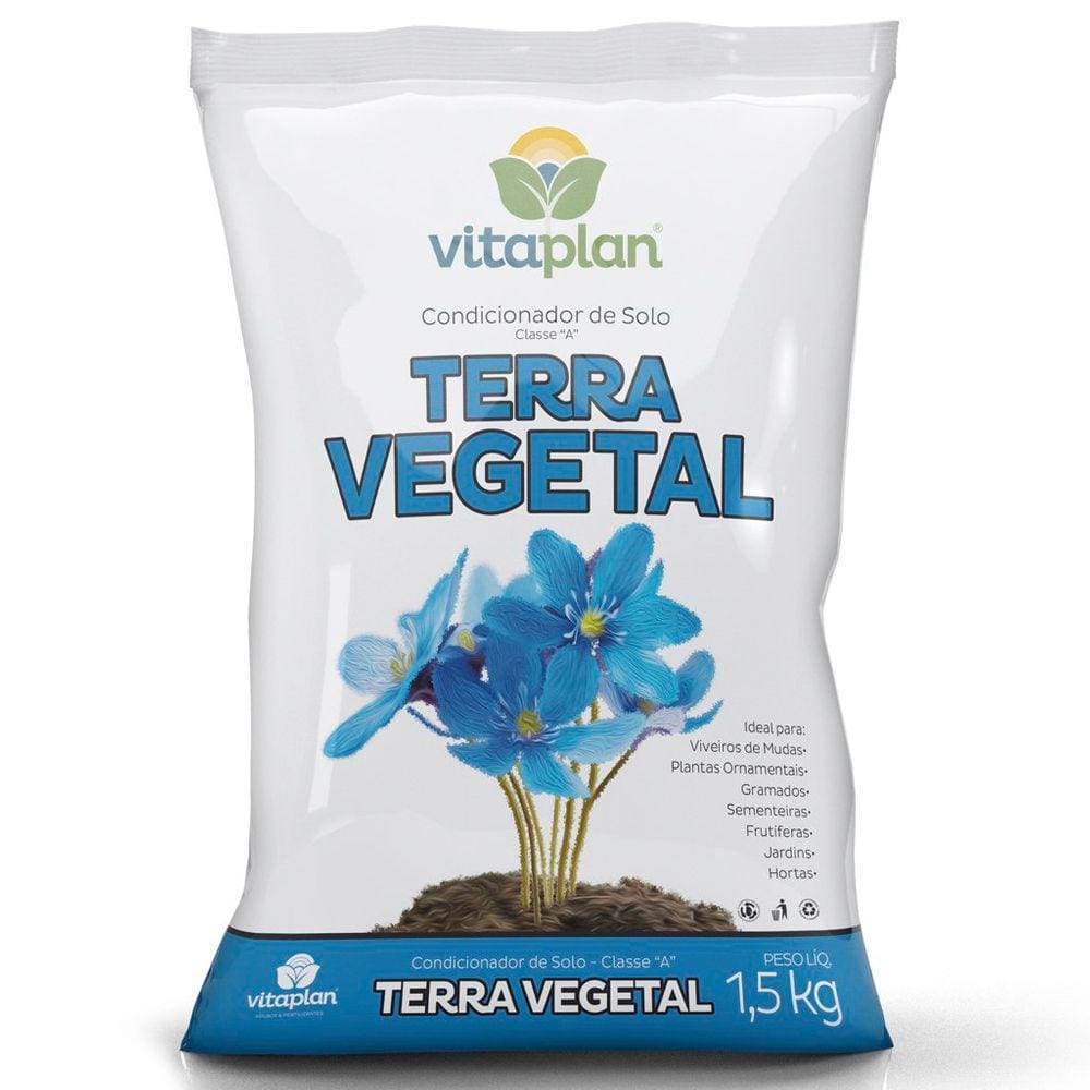 Saco Terra Vegetal Vitaplan para Gramados Hortas e Jardins