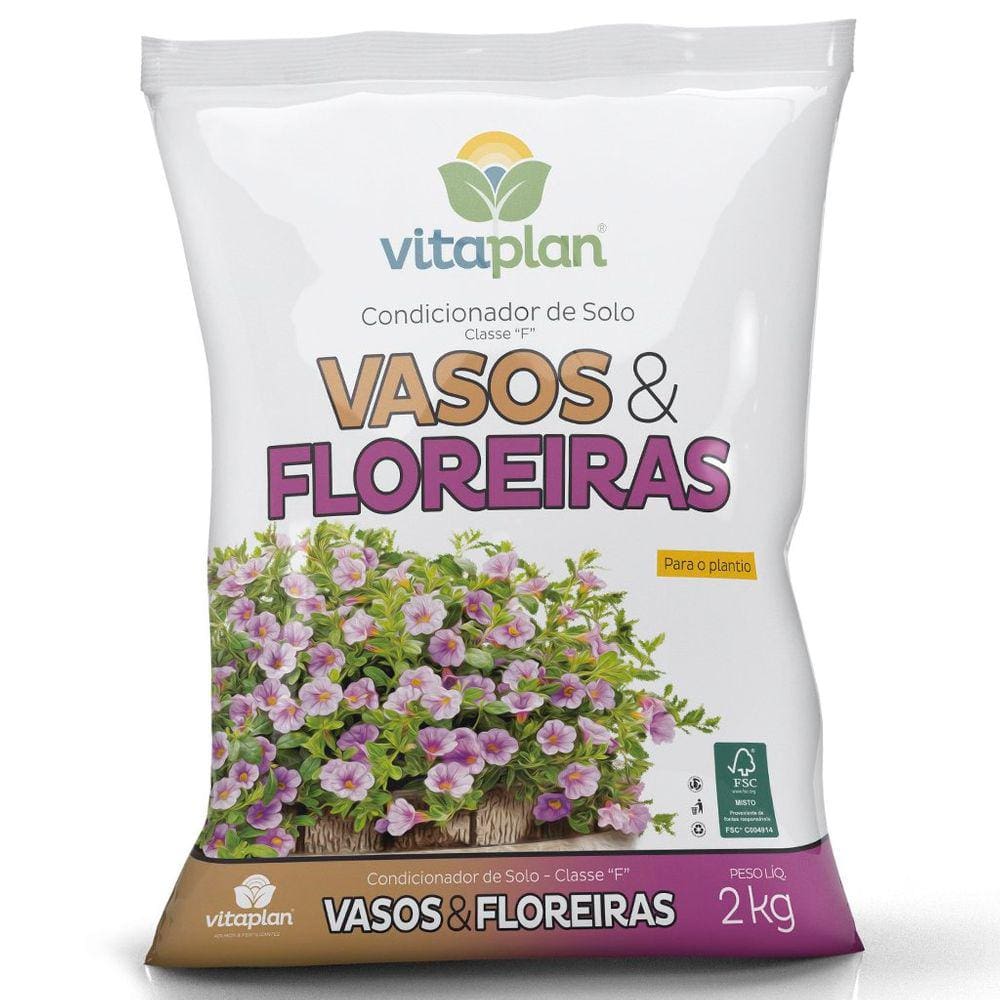 Saco Terra Especial Vitaplan para Vasos e Floreiras