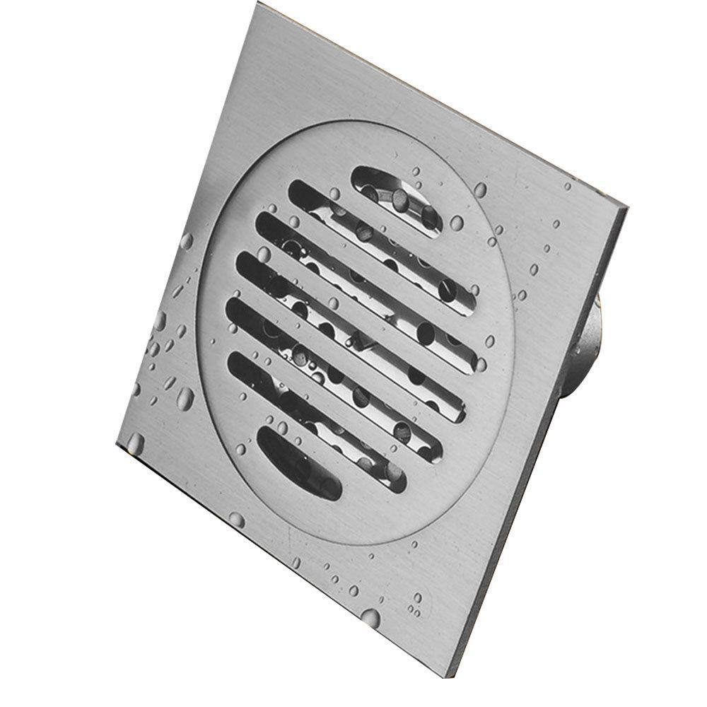 Ralo Abertura 10X10 Anti Insetos Inox Lavabo Anti Odor Banheiro