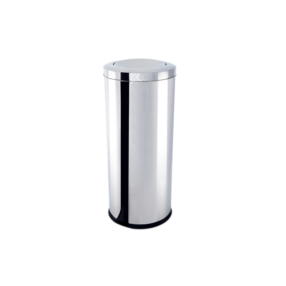 Lixeira com Tampa Basculante Brinox Decorline 47 L - Ø 30x70 cm Aço Inox