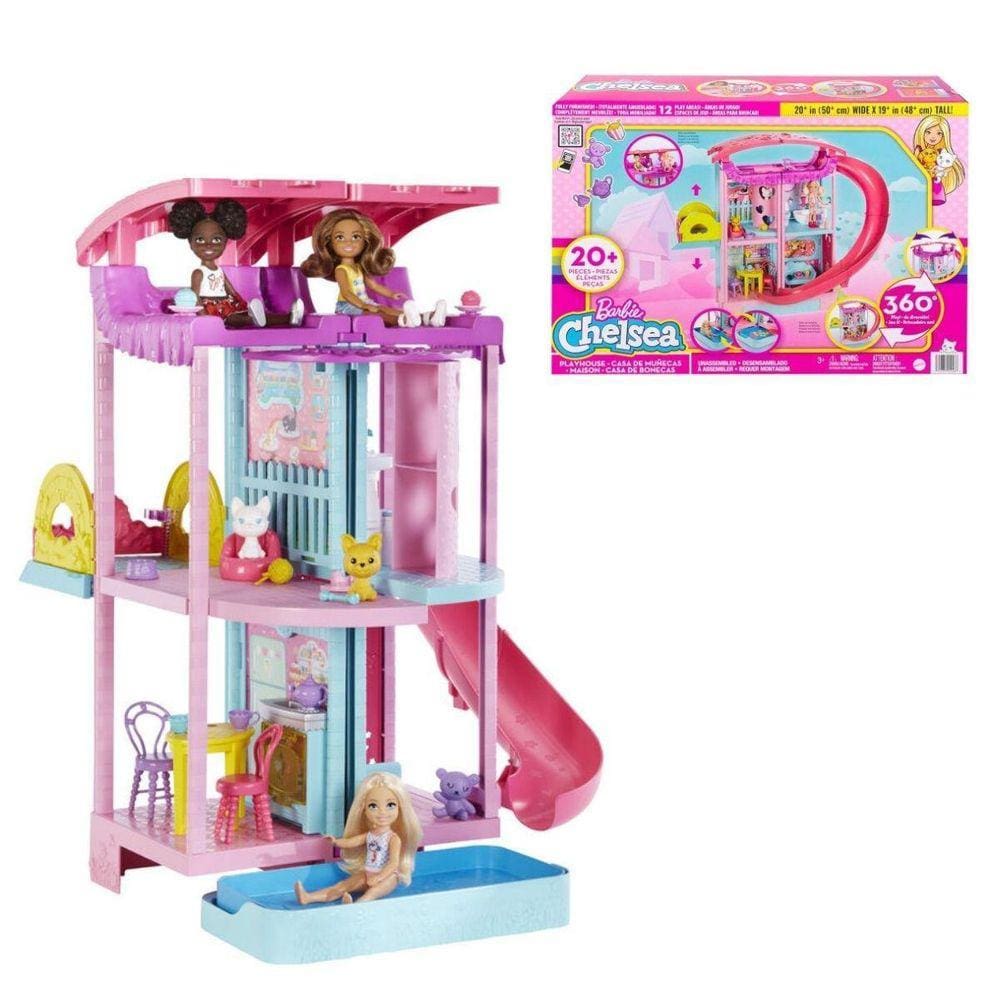 Casa Barbie Dreamhouse Pool Party Doll House Hmx10 - Mattel em