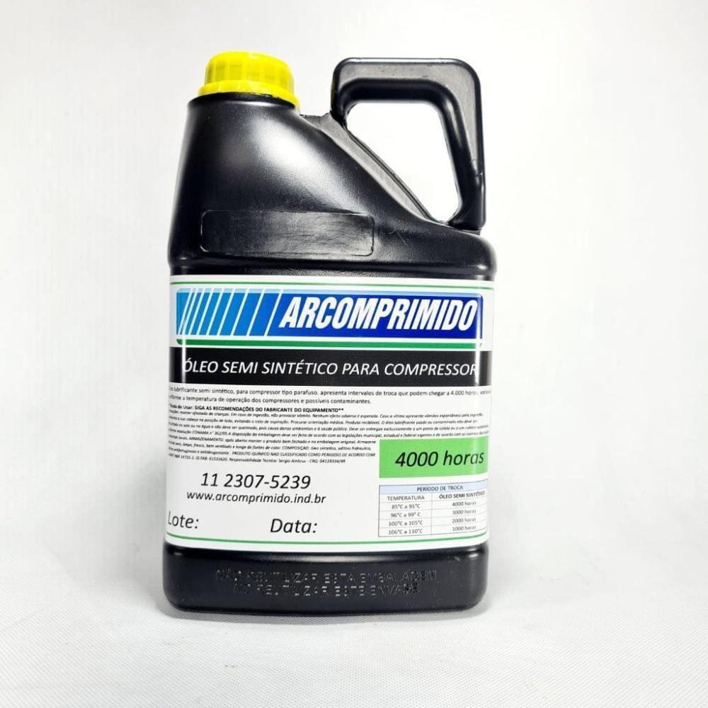 Óleo Semi Sintético Chicago Pneumatic Rotair Plus Balde 5l