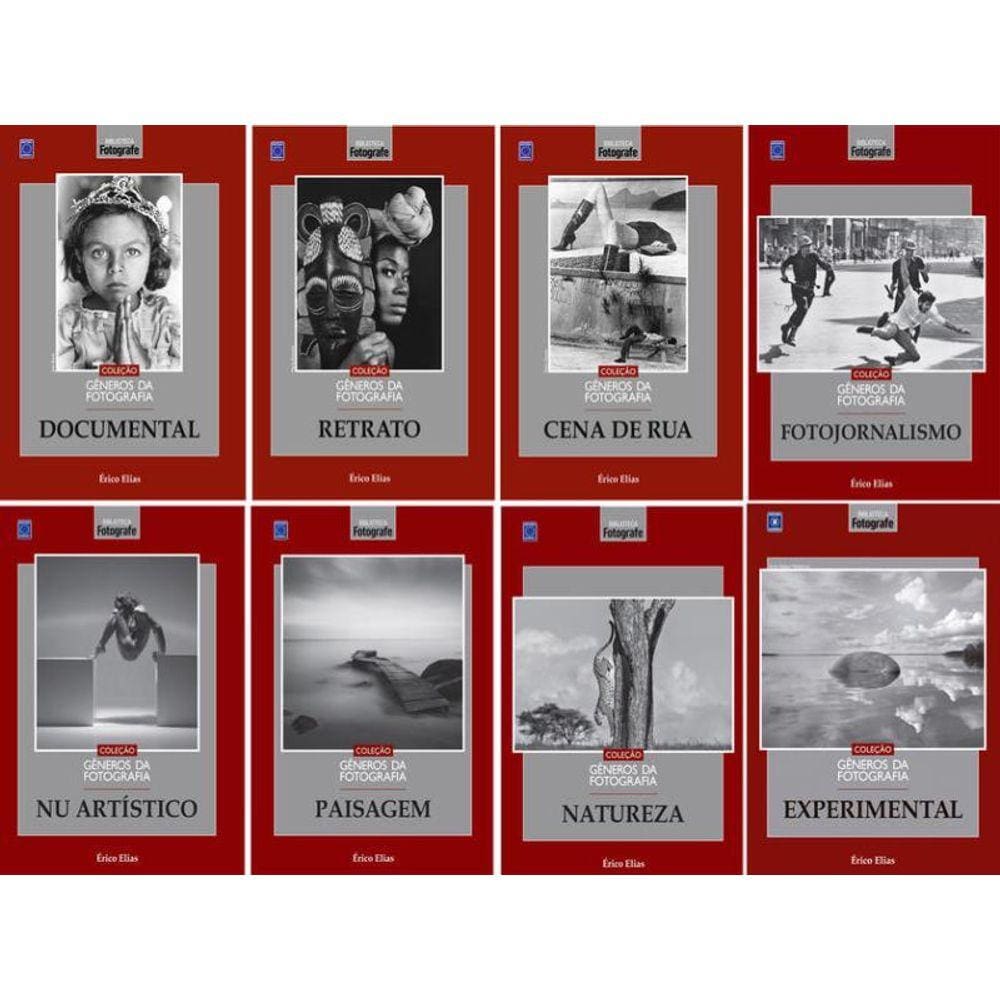 Coleção Gêneros Da Fotografia (8 Livros)