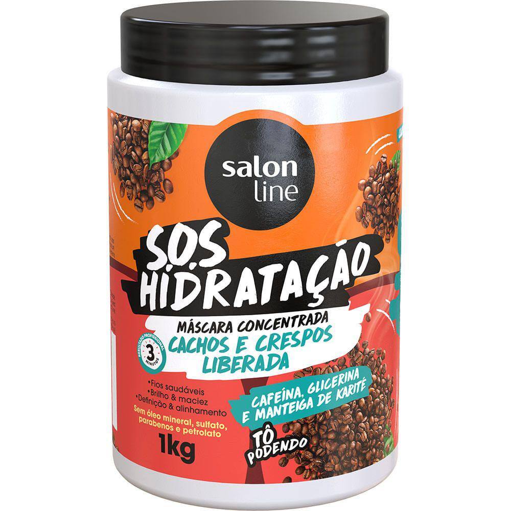 Máscara Capilar Salon Line Cachos E Crespos Tô Podendo Nível 3 1Kg