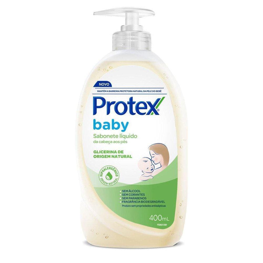 Sabonete Líquido Protex Baby da Cabeça aos pés Glicerina Natural 400ml