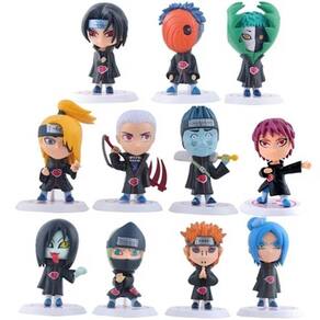 Kit c/ 12 Bonecos Naruto Action Figure Shippuden