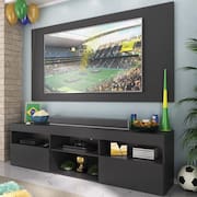Rack com Painel TV 65” Holanda Multimóveis BR3059  Preto