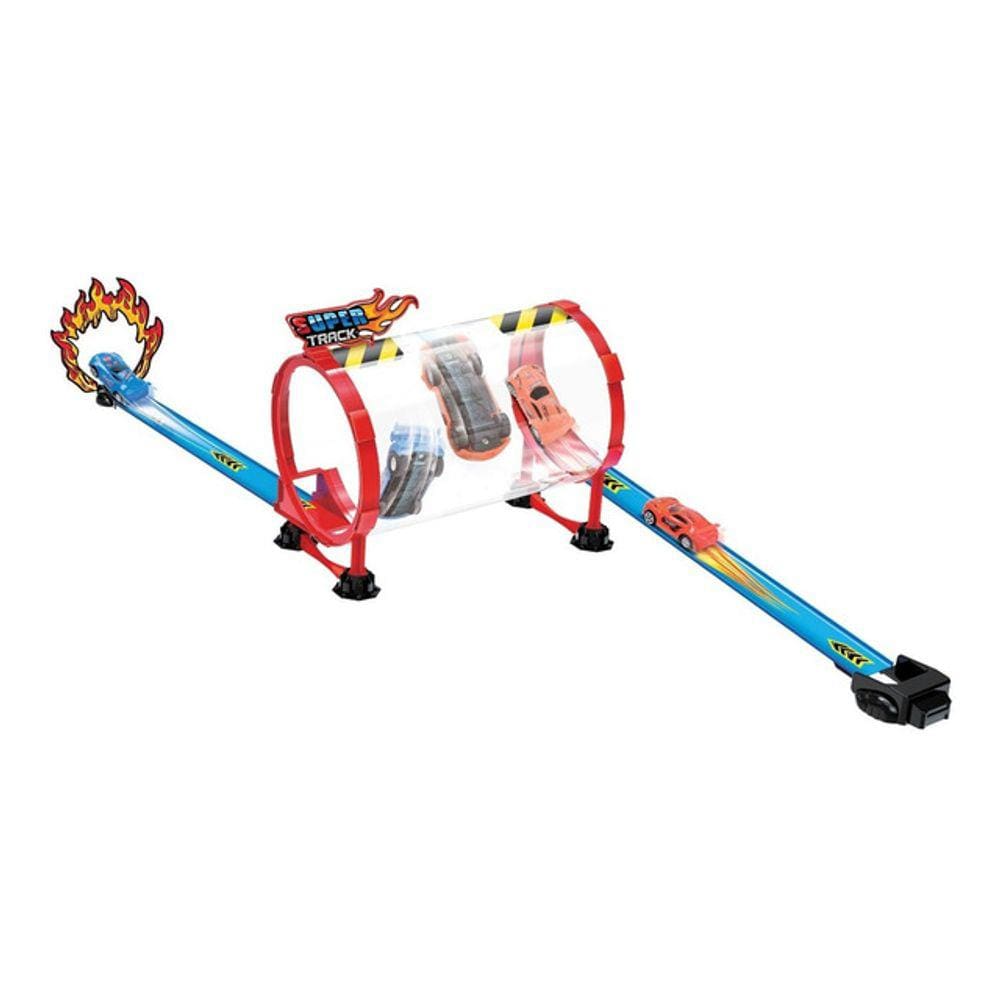 Pista Carrinho Fricção Looping Spin Alta Velocidade Radical