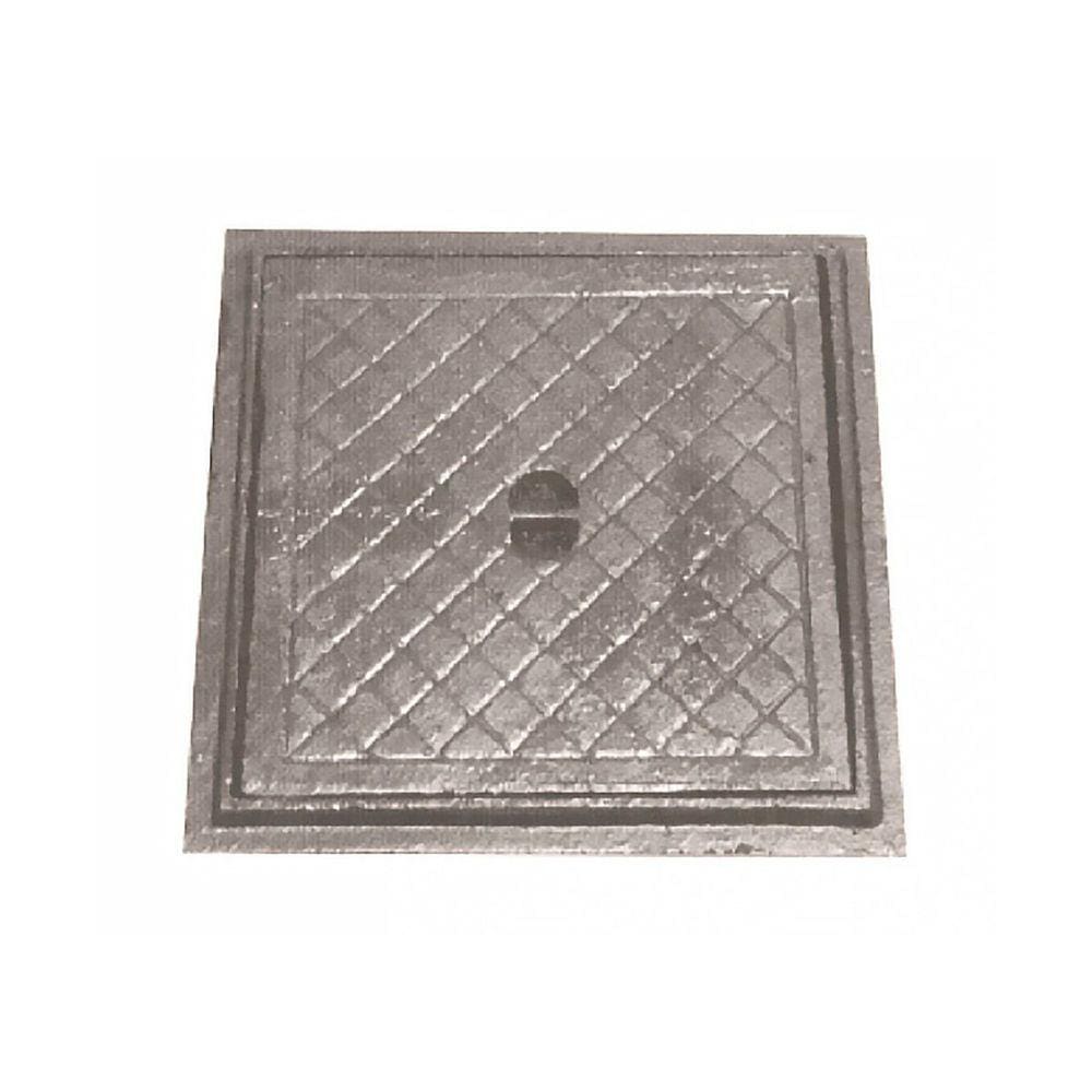 Tampa Tampão Chão Articulado Ferro Fundido Inspeção 20x20cm