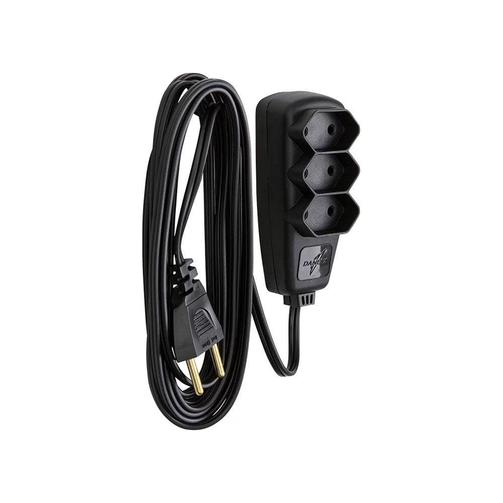 Extensão elétrica 3 tomadas 10A 3m 2 pinos DN1655 Daneva